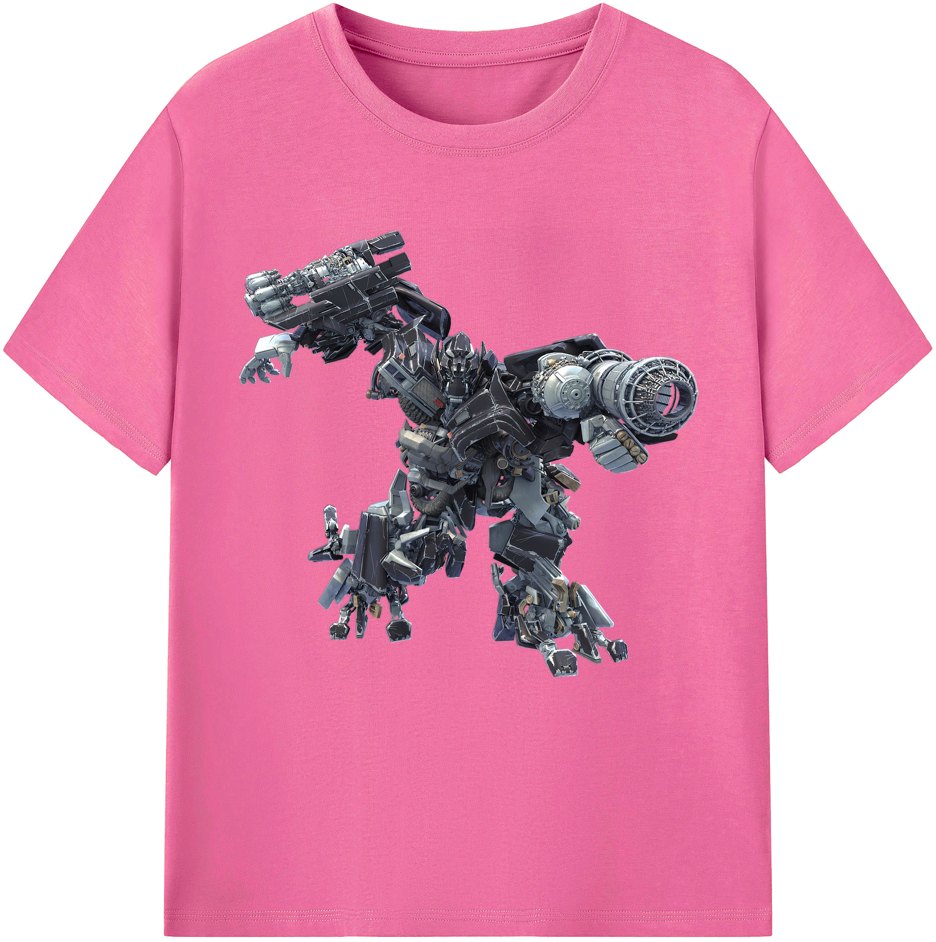 （画像用） Transformers トランスフォーマー レディースカジュアルプリントTシャツ（綿100％）